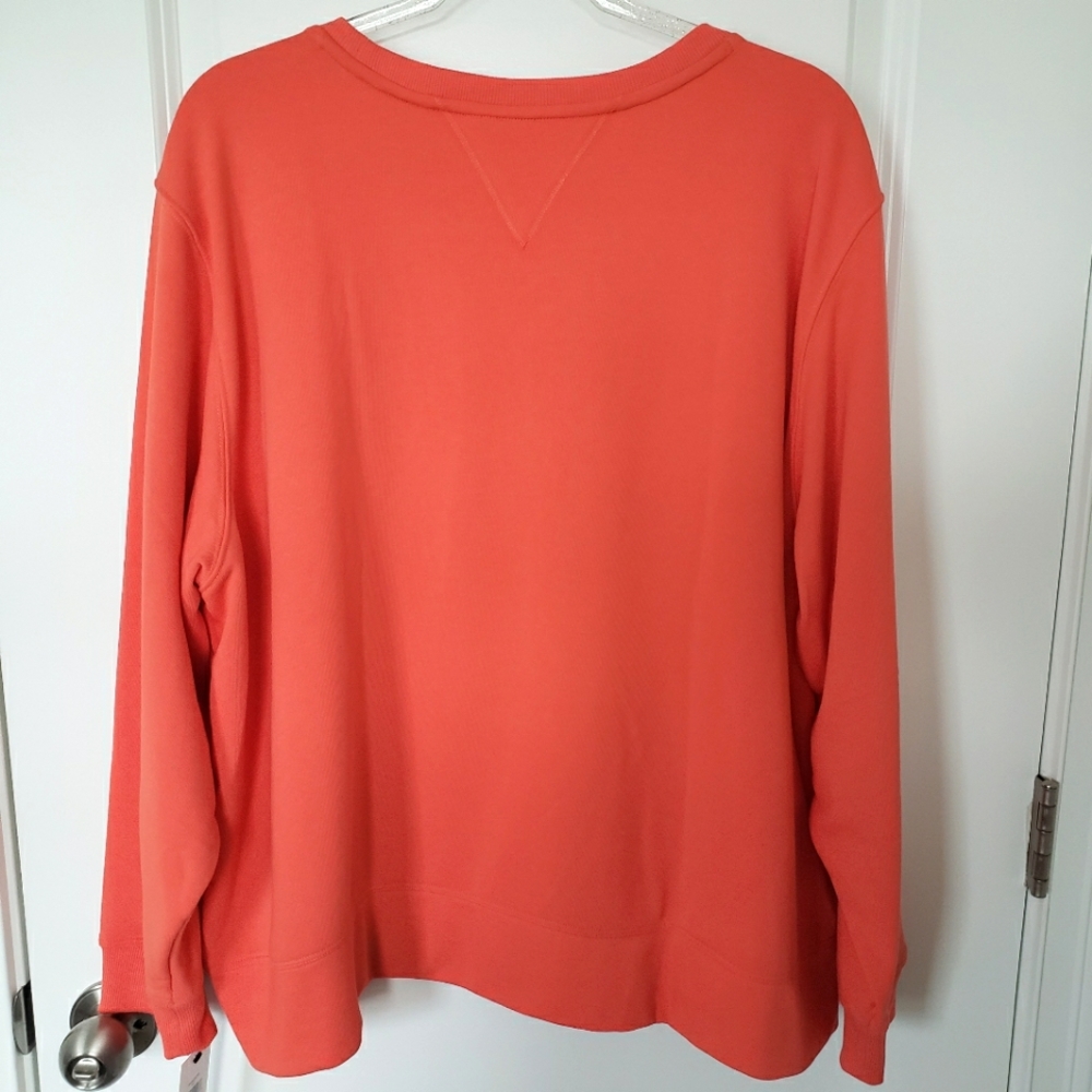 TOMMY HILFIGER Sport Orange Long Sleeve Sweatshirt-- NWT--2X - Picture 7 of 13